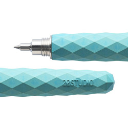 臺灣 22 DESIGN STUDIO 菱格系列 筆擱禮盒 鋼珠筆(湖水藍) 臺灣 22 DESIGN STUDIO 菱格系列 筆擱禮盒 鋼珠筆(湖水藍)