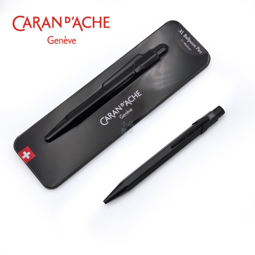 瑞士 卡達 Caran d'Ache 霧面烤漆 時尚黑 black code XL 849 原子筆
