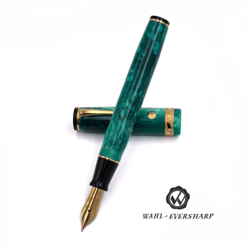 美國 Wahl-Eversharp SIGNATURE系列 18K金 鋼筆（Jade 翡翠綠 金夾） 
