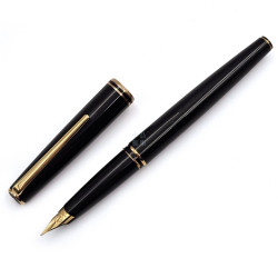 =庫存新筆= Montblanc 萬寶龍 尊爵系列 14K尖 鋼筆 (麗黑金夾）#MB-67400