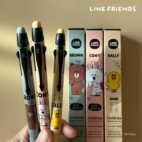 臺灣 IWI 蒙恬 x Line friends 聯名特別款 Child Like 童趣三用筆 (三款可選)