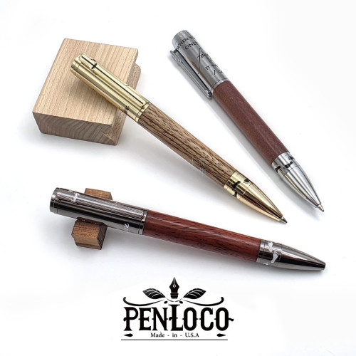 美國 PenLoco 足跡 Footprints 木紋桿 手工 原子筆 (三款可選)