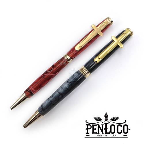 美國 PenLoco 恩約 Covenant 花紋桿 手工 原子筆 