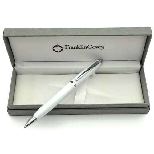 FranklinCovey富蘭克林筆 珍珠白 原子筆 (粗軸) FC0012-4