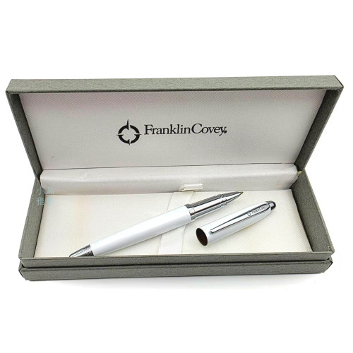  FranklinCovey富蘭克林筆 珍珠白 鋼珠筆 (粗軸) FC0015-4