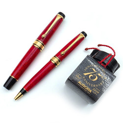 ⭐ 全新品 ⭐ 義大利 Aurora 75週年限量 紀念對筆  18K尖鋼筆/原子筆  OPTIMA ⭐ 全新品 ⭐ 義大利 Aurora 75週年限量 紀念對筆  18K尖鋼筆/原子筆  OPTIMA