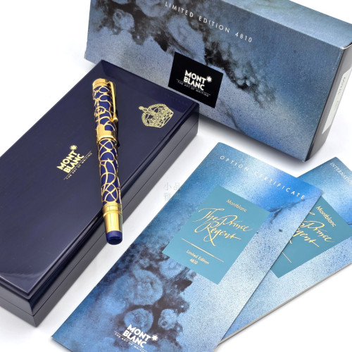  Montblanc 萬寶龍1995年 限量4810藝術贊助系列 攝政王 喬治四世 18K 鋼筆
