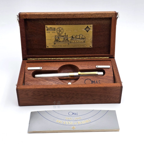  OMAS Guglielmo Marconi 無線電百週年紀念鋼筆 頂級 925純銀 筆桿 