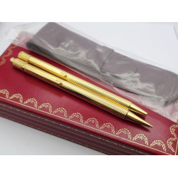 =庫存新品= Cartier卡地亞  must de 鍍金 自動鉛筆/原子筆  =庫存新品= Cartier卡地亞  must de 鍍金 自動鉛筆/原子筆