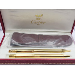 =庫存新品= Cartier卡地亞  must de 鍍金 自動鉛筆/原子筆  =庫存新品= Cartier卡地亞  must de 鍍金 自動鉛筆/原子筆