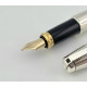☆中古美品☆ S.T. Dupont 都彭 Fidelio 14k 鋼筆 (鍍銀蓋 8成新  #MT 23447 )