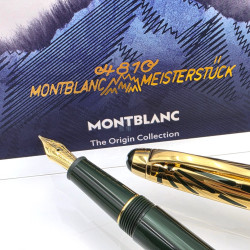 德國 MONTBLANC萬寶龍 100週年紀念 The Origin 系列 Doué LeGrand 18K 鋼筆 ( 綠色)