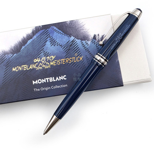 德國 MONTBLANC萬寶龍  大師傑作The Origin 系列  100週年 Midsize​​​​​​​ 原子筆 ( 藍色)