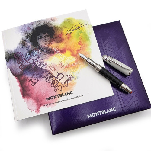 德國 MONTBLANC 萬寶龍 2022年 名人系列 Jimi Hendrix 占米．亨德里斯 14K金尖 鋼筆 