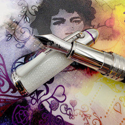 德國 MONTBLANC 萬寶龍 2022年 名人系列 Jimi Hendrix 占米．亨德里斯 14K金尖 鋼筆 