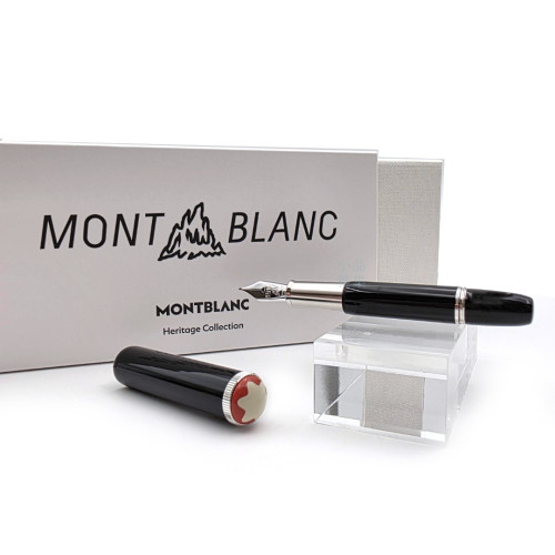 德國 Montblanc 萬寶龍 傳承系列 紅與黑 mini 特別版 14k 鋼筆