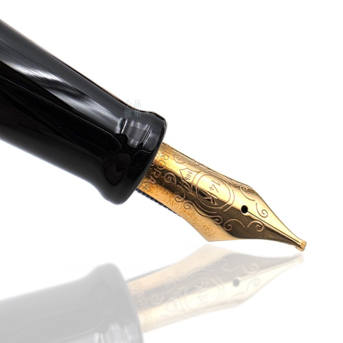 特殊 STUB尖  義大利 AURORA OPTIMA 14K鋼筆（黑色金夾）#STUB尖 #寬頭尖 #英文書法字