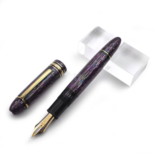 『 限量珍藏 螺鈿生漆工藝 』149 大班 18K M尖 鋼筆 （鳶紫）