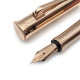 德國 Graf von Faber-Castell 繩紋飾 18K 鋼筆（粉色玫瑰金）