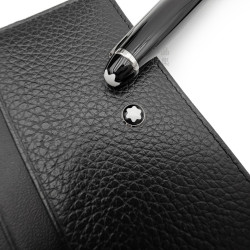 德國 Montblanc 萬寶龍 Meisterstück 大班經典原子筆+粒面皮革卡夾 套組 (128955) 德國 Montblanc 萬寶龍 Meisterstück 大班經典原子筆+粒面皮革卡夾 套組 (128955)