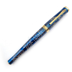 CROSS 高仕 Sauvage 鼠年生肖限定 18K 金尖 鋼筆|皇家藍金鼠紋 × 原廠筆盒包裝 CROSS 高仕 Sauvage 鼠年生肖限定 18K 金尖 鋼筆|皇家藍金鼠紋 × 原廠筆盒包裝