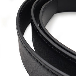 德國 Montblanc 萬寶龍 亮面精鋼針式錶扣 黑色 商務皮帶 (129455) 德國 Montblanc 萬寶龍 亮面精鋼針式錶扣 黑色 商務皮帶 (129455)