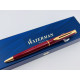 =庫存新品= 法國 WATERMAN 雋雅系列  原子筆 （紅酒色）