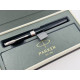 ☆ 中古品 ☆  PARKER 派克 商籟 18K 鋼筆 （麗黑白夾）B粗尖