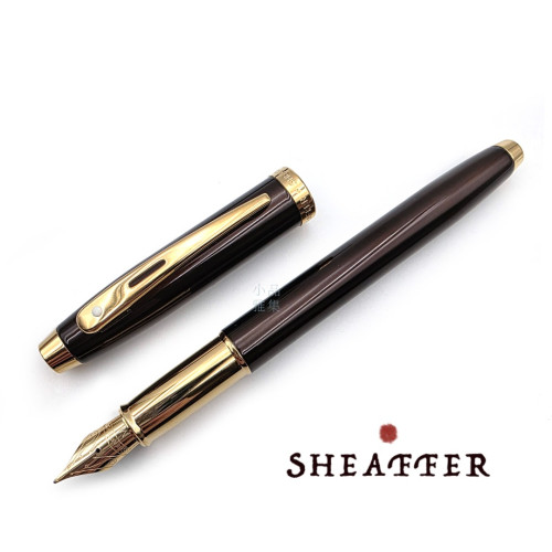西華 Sheaffer 100型 鋼筆 棕桿金夾