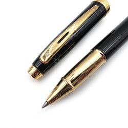 西華 Sheaffer 100型 鋼珠筆 珐琅黑金夾 西華 Sheaffer 100型 鋼珠筆 珐琅黑金夾