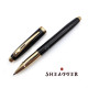 西華 Sheaffer 100型 鋼珠筆 珐琅黑金夾