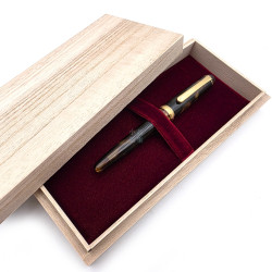 =精美二手品=PLATINUM 白金 3776 玳瑁賽璐珞桿 老款18K花紋尖 硬橡膠筆舌 #MT19800