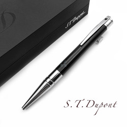 法國 S.T. Dupont 都彭 D-Initial 系列 原子筆(亮鉻黑桿) 法國 S.T. Dupont 都彭 D-Initial 系列 原子筆(亮鉻黑桿)