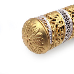 ＝小品雅集＝Galaxy 星雲 純銀浮雕＋寫樂 Professional Gear (金夾)  21K 鋼筆套組