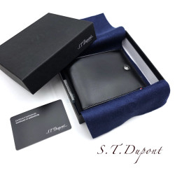 法國 S.T. DUPONT 都彭 黑色六卡 真皮 皮夾(雙層鈔票夾)180002 法國 S.T. DUPONT 都彭 黑色六卡 真皮 皮夾(雙層鈔票夾)180002