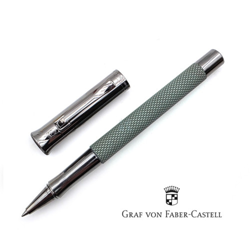 德國 Graf von Faber-Castell Guilloche系列 繩紋飾 鋼珠筆（鼠尾草綠）