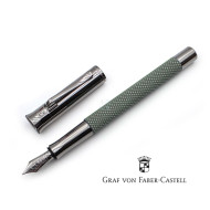 德國 Graf von Faber-Castell Guilloche系列 繩紋飾 18k 鋼筆(鼠尾草綠) 德國 Graf von Faber-Castell Guilloche系列 繩紋飾 18k 鋼筆(鼠尾草綠)