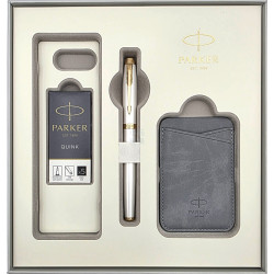 派克 PARKER  IM金屬系列 限量版 珠光白 鋼筆啟程禮盒
