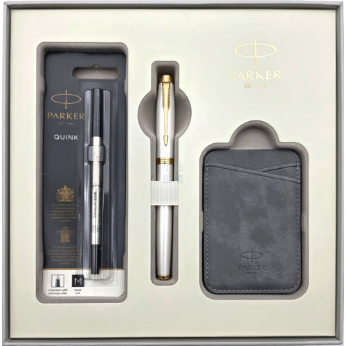 派克 PARKER IM金屬系列 限量版 珠光白 鋼珠筆啟程禮盒