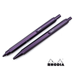 法國 RHODIA 按壓式自動鉛筆0.5/原子筆0.7(茄紫色) 法國 RHODIA 按壓式自動鉛筆0.5/原子筆0.7(茄紫色)