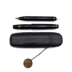 ☆典藏老筆☆ 德國 Kaweco 70年代 sport 老筆 V16 14C尖 活塞式 短鋼+筆套 