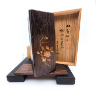 日本加賀細工 桐木花入保存盒｜古董工藝 茶道花道收藏