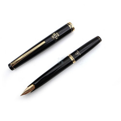 ☆典藏老筆☆ 白金牌 Old Platinum 黑桿短鋼筆 18K金 10號尖 F/M 隨機附贈墨水! ☆典藏老筆☆ 白金牌 Old Platinum 黑桿短鋼筆 18K金 10號尖 F/M 隨機附贈墨水!