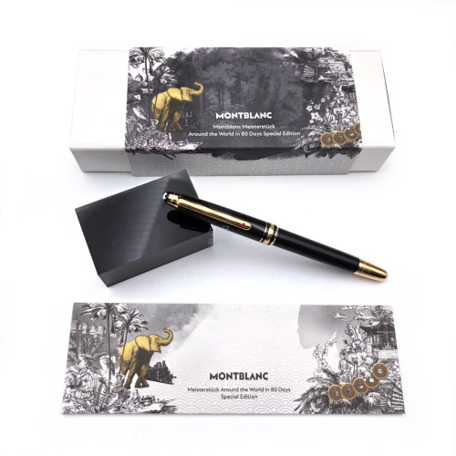 德國 MONTBLANC 萬寶龍  環遊世界80天「AROUND THE WORLD IN 80 DAYS」163 鋼珠筆