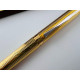☆典藏老筆☆ 全新  gucci 古馳  鍍金直紋筆桿 鋼筆 