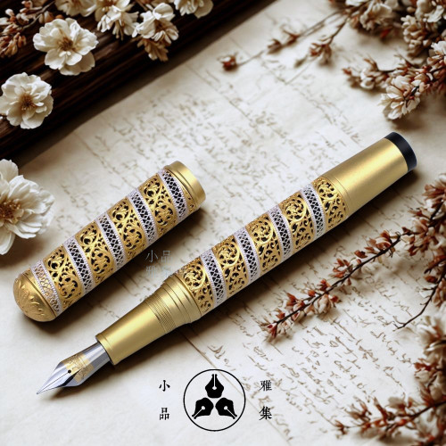 ＝小品雅集＝『 Galaxy 星雲 』純銀浮雕工藝 鋼筆 