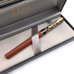 ☆ 中古美品 ☆ Sailor 寫樂&DAKS 聯名皮革 14K 鋼筆 經典花紋  #SA530 ☆ 中古美品 ☆ Sailor 寫樂&DAKS 聯名皮革 14K 鋼筆 經典花紋  #SA530