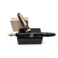 ☆ 中古美品 ☆ PLATINUM  白金 #3776 老款蒔繪 鋼筆 14K 硬橡膠筆舌 #M6180