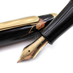 ☆ 中古美品 ☆ PLATINUM  白金 #3776 老款蒔繪 鋼筆 14K 硬橡膠筆舌 #M6180 ☆ 中古美品 ☆ PLATINUM  白金 #3776 老款蒔繪 鋼筆 14K 硬橡膠筆舌 #M6180