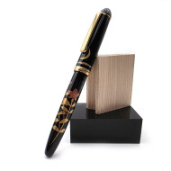 ☆典藏老筆☆ 白金牌 3776 近代蒔繪 鋼筆 14K金太字B尖 舌 (花.月圖) GN-86621 ☆典藏老筆☆ 白金牌 3776 近代蒔繪 鋼筆 14K金太字B尖 舌 (花.月圖) GN-86621